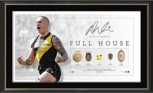 Dustin Martin Signed Full House Lithograph
