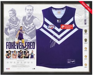 Nat Fyfe FOREVER FREO - Fremantle Dockers Official AFL Retirement Guernsey Framed